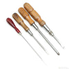 4x Old Wooden Handled Screwdrivers (Beech)