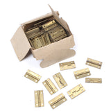 Box Of Brass Lock Joint Box Hinges - 1 1/4" x 3/8"