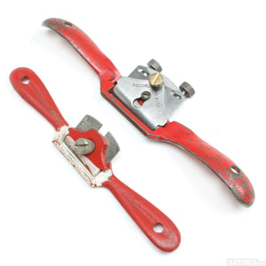 2x Old Record Spokeshaves - Flat & Round