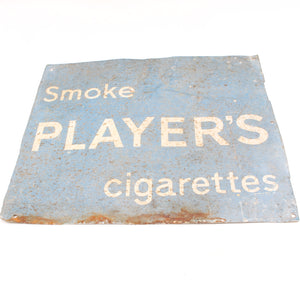 Smoke Player's Cigarettes Sign - 18" x 16"