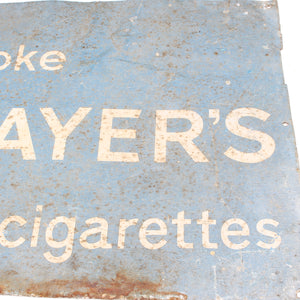 Smoke Player's Cigarettes Sign - 18" x 16"
