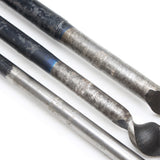 3x Old Eyed Long Auger Drills - 1/2", 3/4", 1"