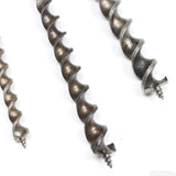 3x Old Eyed Long Auger Drills - 1/2", 3/4", 7/8"