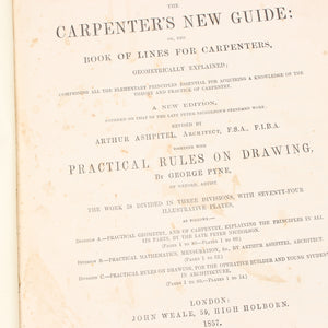 The Carpenter's New Guide Book C.1857 - OldTools.co.uk