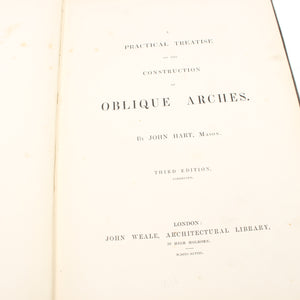 Oblique Arches Book C.1847 - OldTools.co.uk