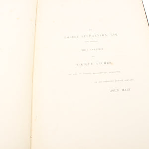 Oblique Arches Book C.1847 - OldTools.co.uk