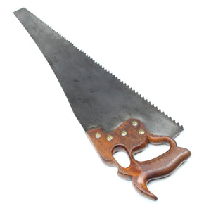 H Disston Philadelphia D8 Fingerhole Rip Saw - 28” - 3 1/2tpi (Apple)