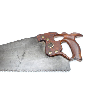 H Disston Philadelphia D8 Fingerhole Rip Saw - 28” - 3 1/2tpi (Apple)