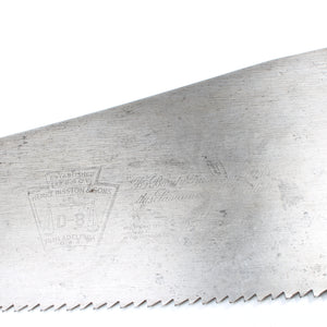 Disston Philadelphia D8 Fingerhole Rip Saw - 26” - 4 1/2tpi (Apple)