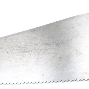 Disston Philadelphia D8 Fingerhole Rip Saw - 26” - 4 1/2tpi (Apple)