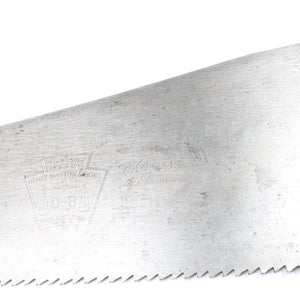 Disston Philadelphia D8 Fingerhole Rip Saw - 26” - 4 1/2tpi (Apple)