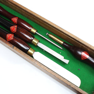 4x Old Henry Taylor Wood-Turning Tools - UK ONLY