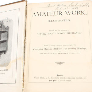 Old Amateur Work Book C.1885 - OldTools.co.uk