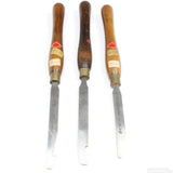 3x Old Henry Taylor Wood-Turning Tools - UK ONLY