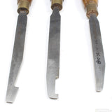 3x Old Henry Taylor Wood-Turning Tools - UK ONLY