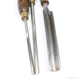 3x Old Henry Taylor Wood-Turning Tool Gouges - UK ONLY