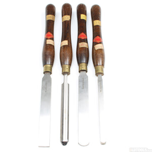 4x Old Henry Taylor Wood-Turning Tools - UK ONLY