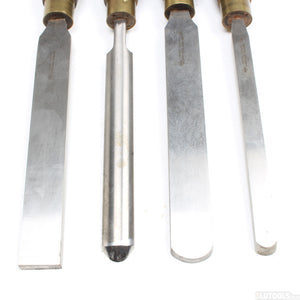 4x Old Henry Taylor Wood-Turning Tools - UK ONLY