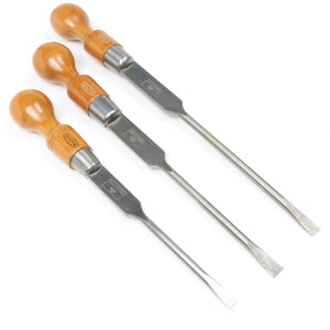 Old Graduated Marples "Skidproof" Screwdrivers Set (Beech)