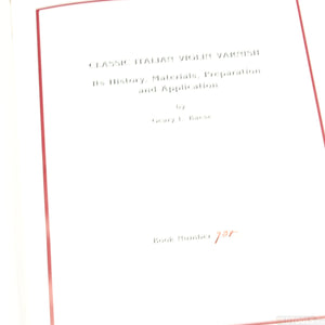 2x Old Rare Limited Edition Violin Restoration Books