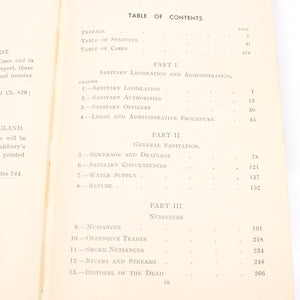 Sanitary Administration Book C.1937 - OldTools.co.uk