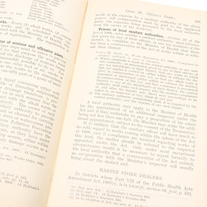 Sanitary Administration Book C.1937 - OldTools.co.uk