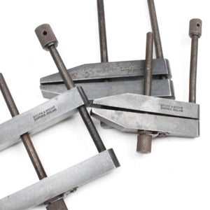 3x Moore And Wright Tool Makers Clamps - OldTools.co.uk