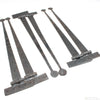 6x Old Long Iron Hinges - 18" - OldTools.co.uk