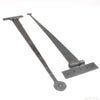 6x Old Long Iron Hinges - 18" - OldTools.co.uk