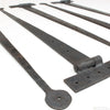 6x Old Long Iron Hinges - 18" - OldTools.co.uk