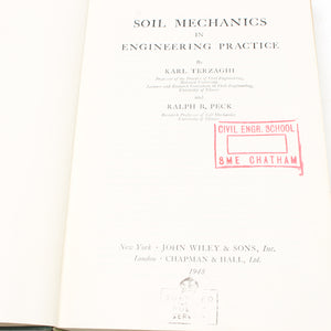 Soil Mechanics Book C.1948 - OldTools.co.uk