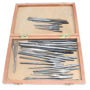 Box Of 30 Old Various Drill Bits / Spoon Bits