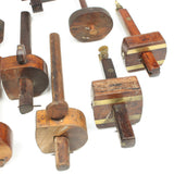11x Old Wooden Marking Gauges (Display)