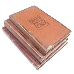 3x Old Building Books