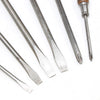 6x Old Stanley Screwdrivers (Beech)