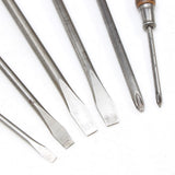 6x Old Stanley Screwdrivers (Beech)