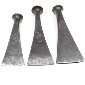 3x Old Caulking Irons / Tools