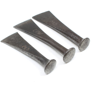 3x Old Caulking Irons / Tools