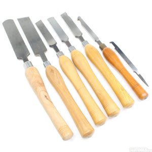 7x Old Robert Sorby Wood-Turning Tools - UK ONLY - OldTools.co.uk