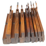 8x Moseley Wooden Hollow & Round Planes (Beech) - OldTools.co.uk