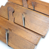 8x Moseley Wooden Hollow & Round Planes (Beech) - OldTools.co.uk