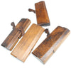4x Old Early Mutter Wooden Hollow & Round Planes (Beech) - OldTools.co.uk
