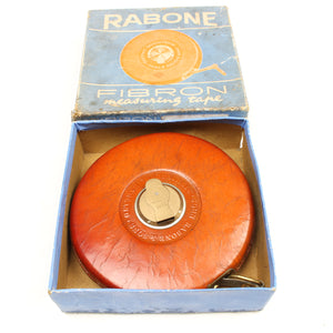 SOLD - John Rabone Fibron Tape Measure No. 2811 - 66ft