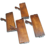4x Old Early Mutter Wooden Moulding Planes (Beech) - OldTools.co.uk