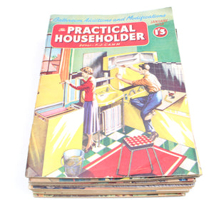 16x Old Practical Householder & Practical Mechanic Magazines, 1951-1960 - OldTools.co.uk