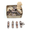 10x Old Brass Showcase Fasteners