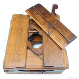 9x Old Early Madox Wooden Hollow & Round Planes C. 1748-1775 (Beech) - OldTools.co.uk