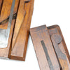 9x Old Early Madox Wooden Hollow & Round Planes C. 1748-1775 (Beech) - OldTools.co.uk