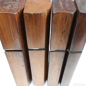 9x Old Early Madox Wooden Hollow & Round Planes C. 1748-1775 (Beech) - OldTools.co.uk