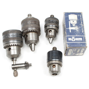 5x Old Rohm Chucks (W.Germany)